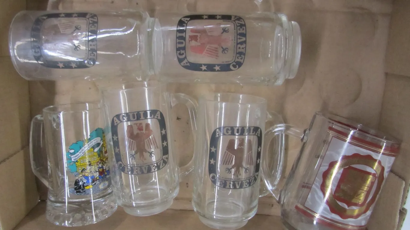 (6) Collectible Beer Glasses