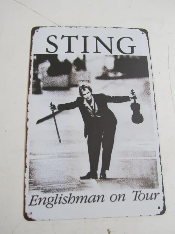 Metal Sting Sign