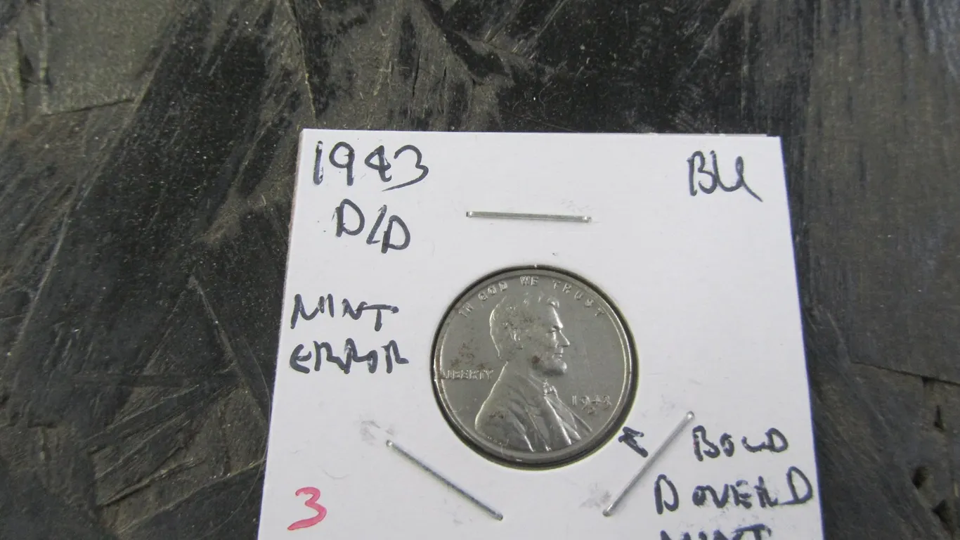1943-D/D Mint Error Lincoln Steel Cent