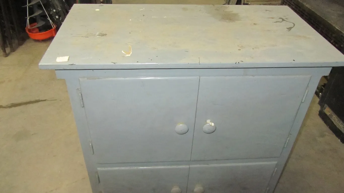 Painted Wood Cabinet