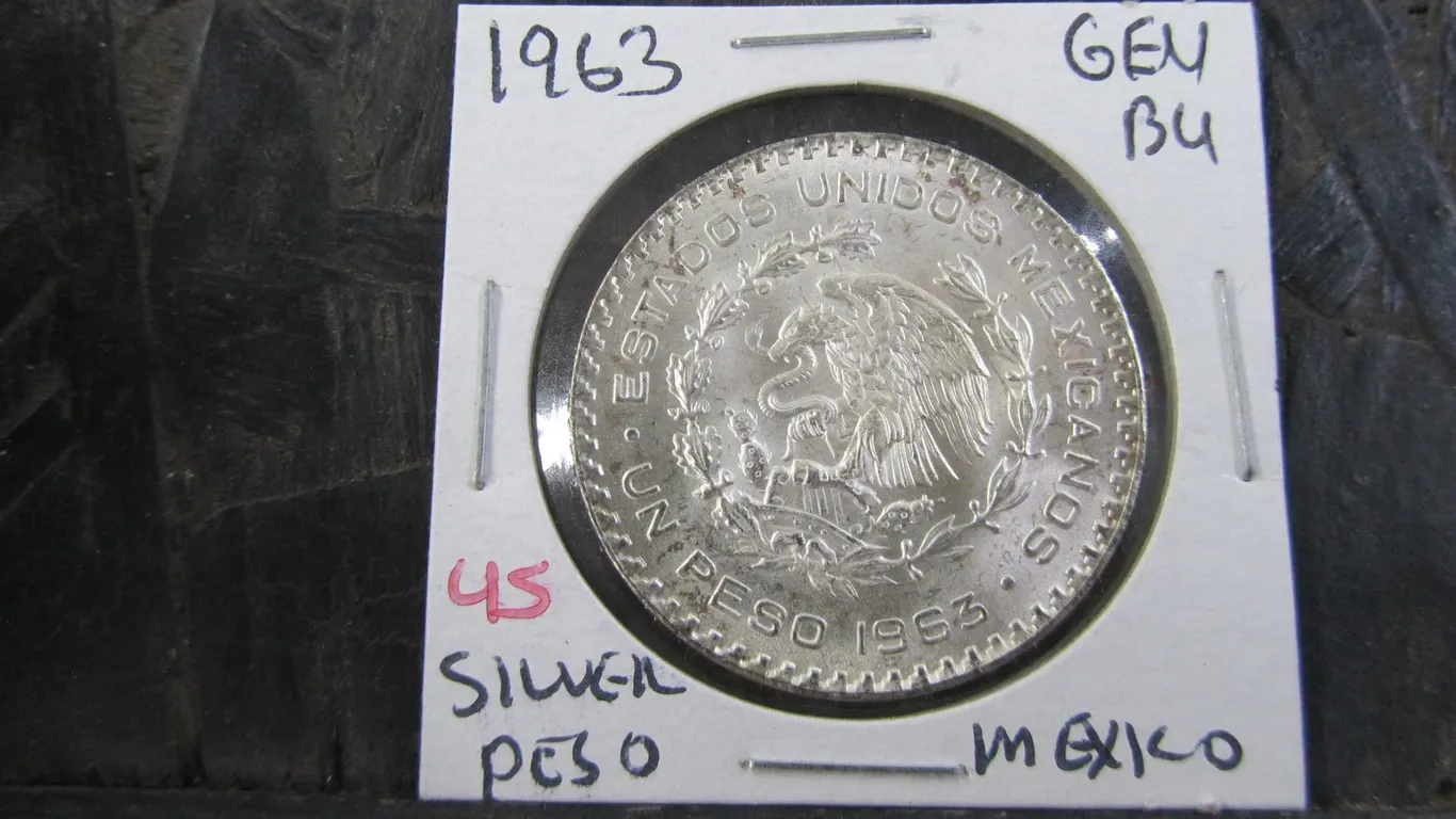 1963 Mexican Silver Peso