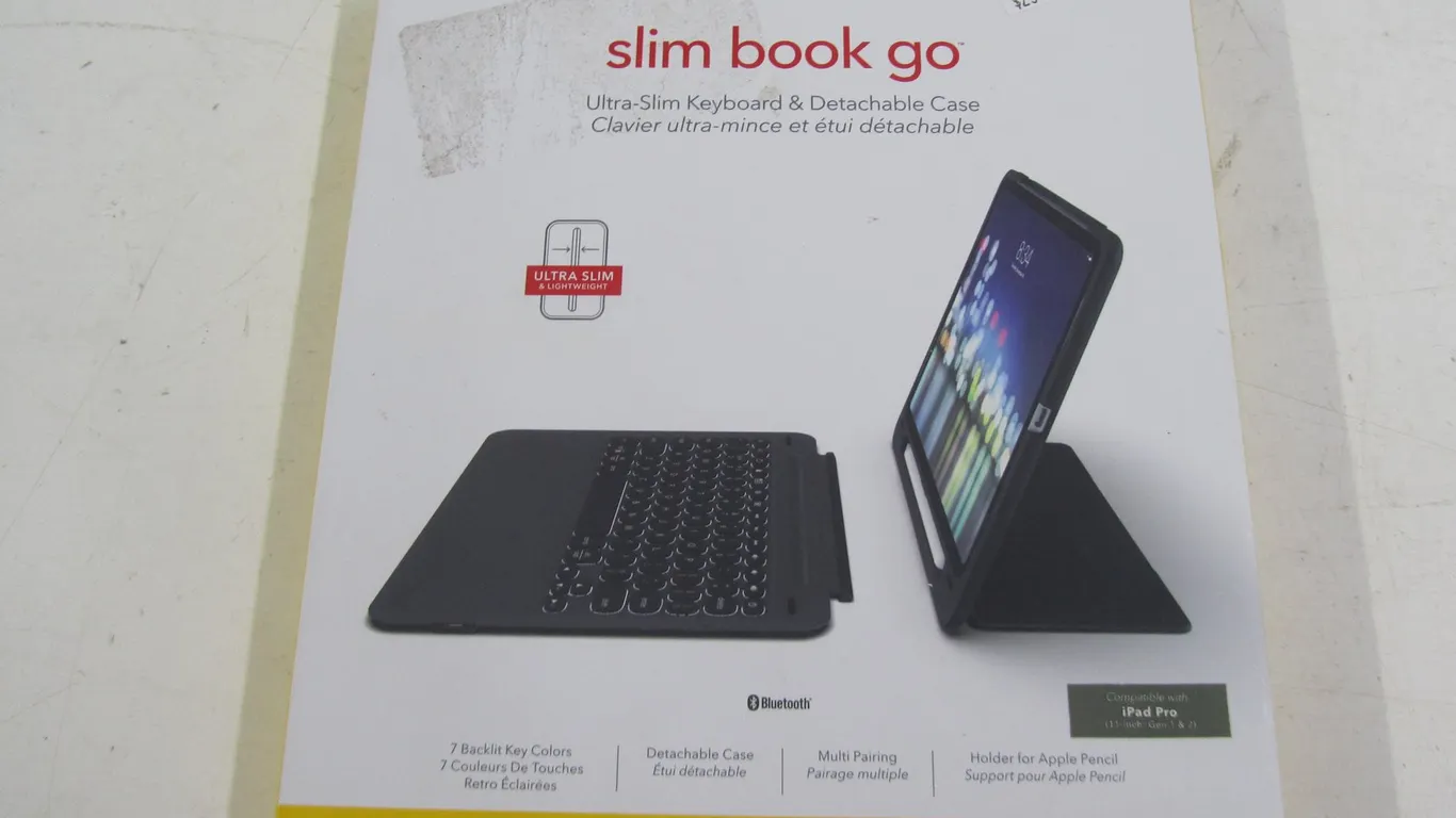 Zagg Slim Book Go Bluetooth Keyboard For Apple 11" iPad Pro