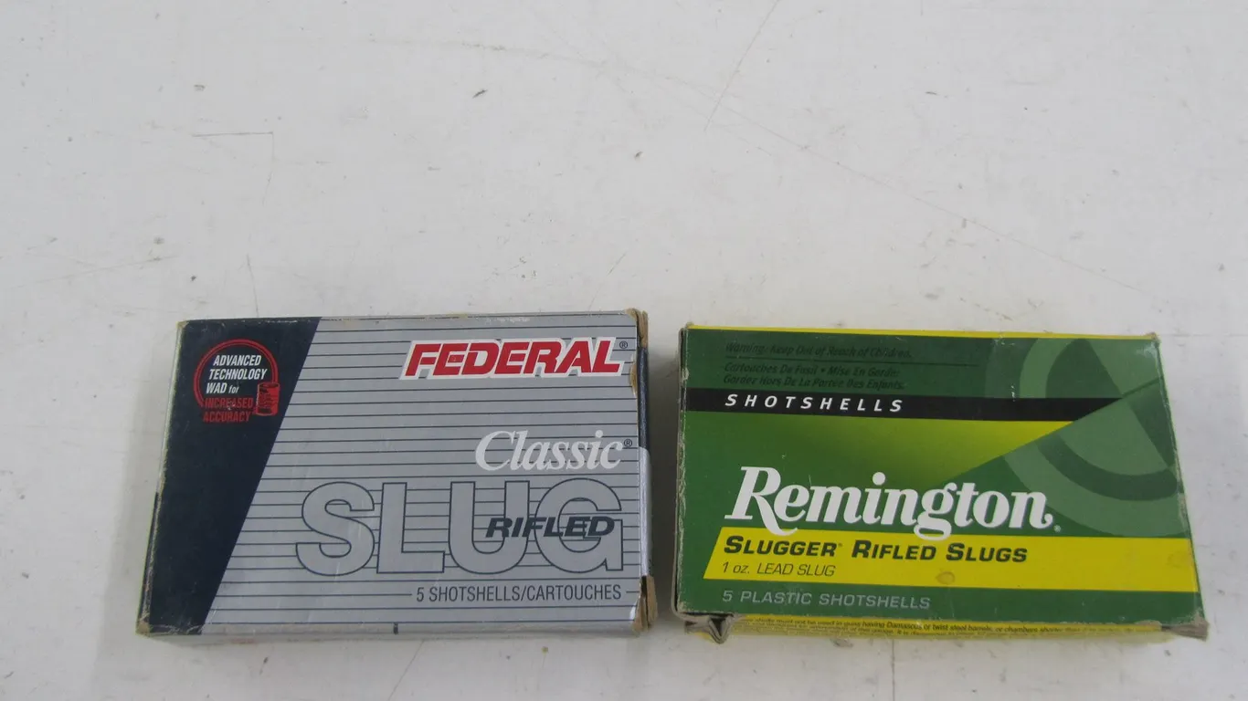 (10) 12ga Rifled Slug Rounds