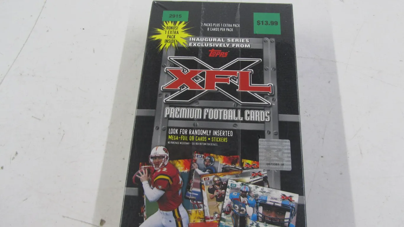 Box Of (8) Topps XFL Card Packs