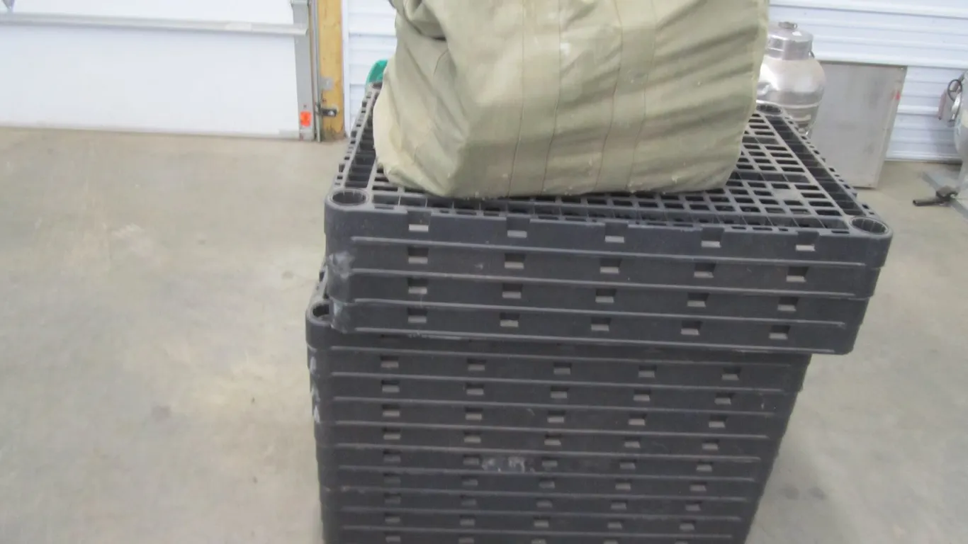 Lot Of Plastic Shelving