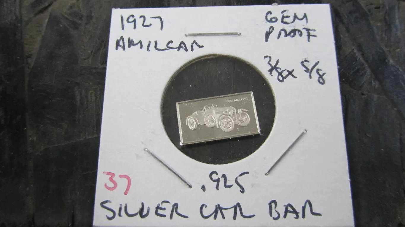 1927 Amilcar .925 Silver Car Bar