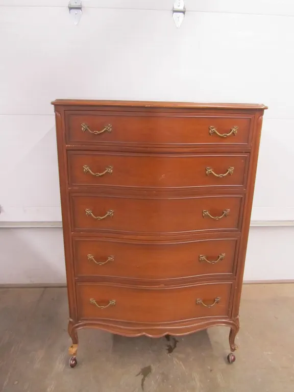 3-Drawer Night Stand On Casters