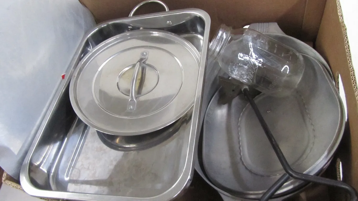 Box Of Assorted Cookware