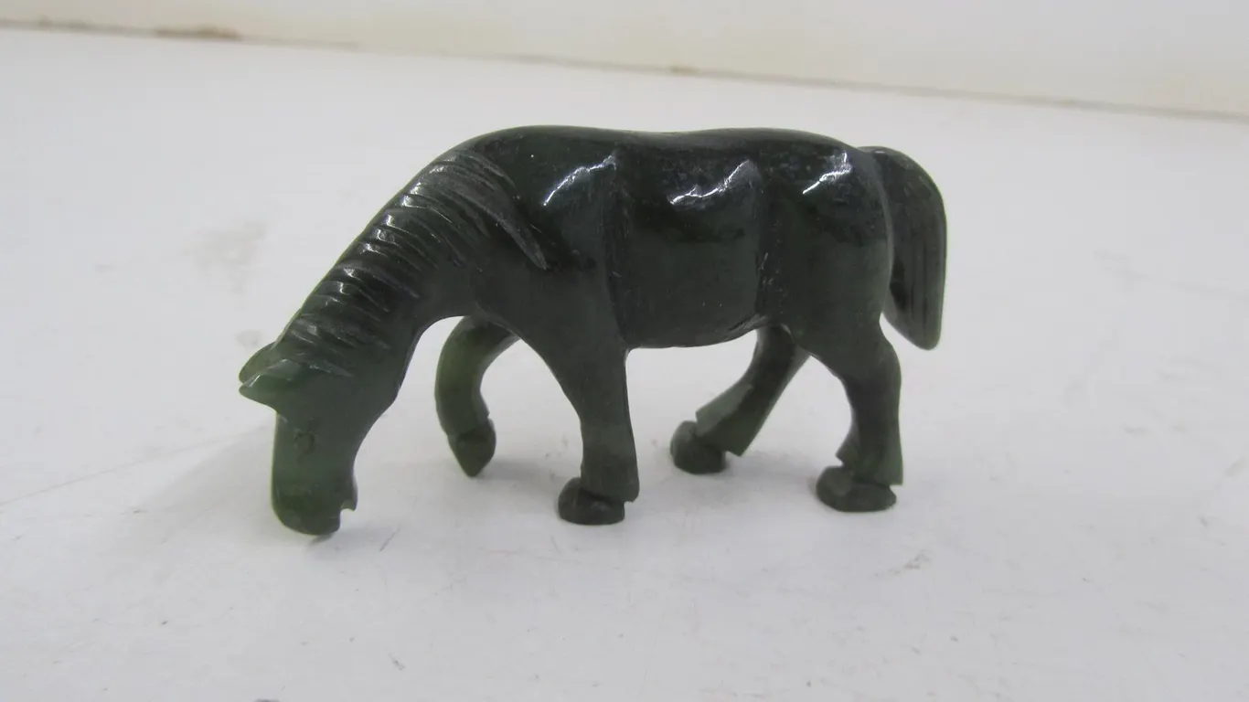 Carved Stone Horse Figure