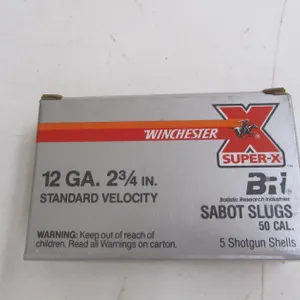 (5) 12ga 2-3/4" Sabot Slugs