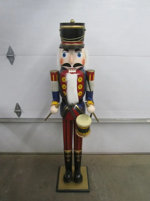 Large Painted Nutcracker Statue