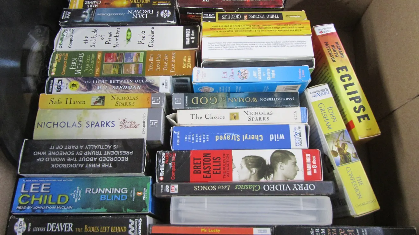Box Of Assorted Audio Books