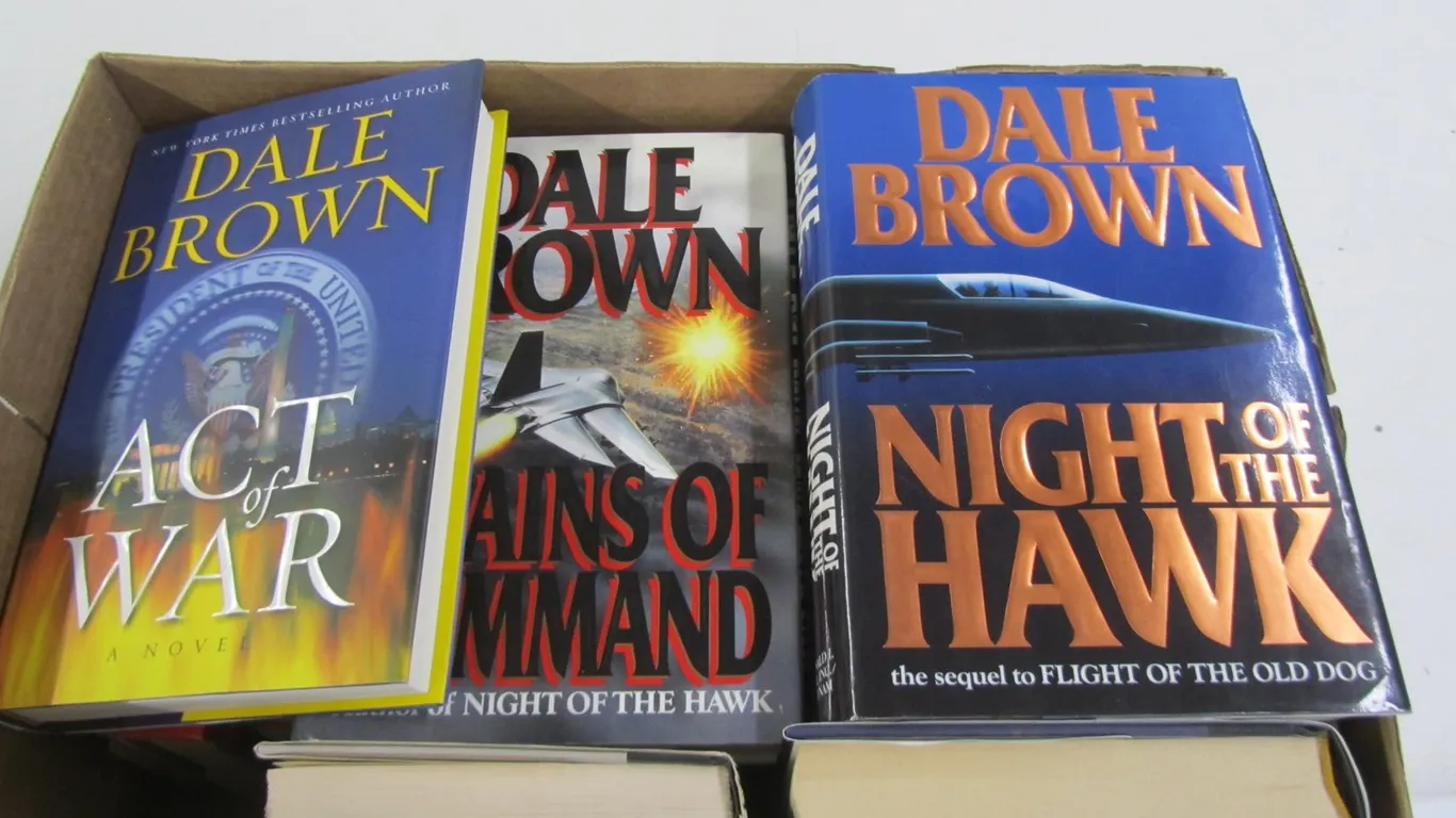 (18) Dale Brown Hardcover Books
