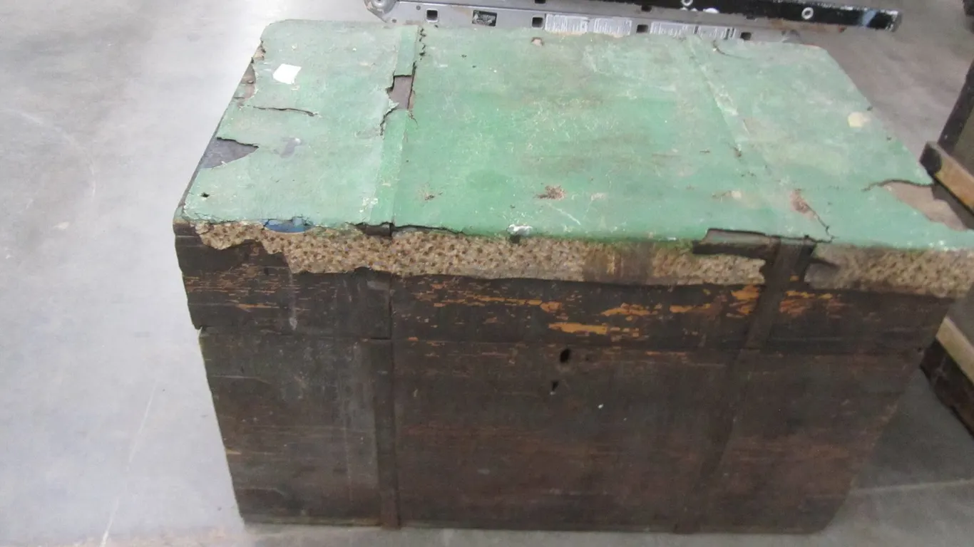 Vintage Wood Storage Chest