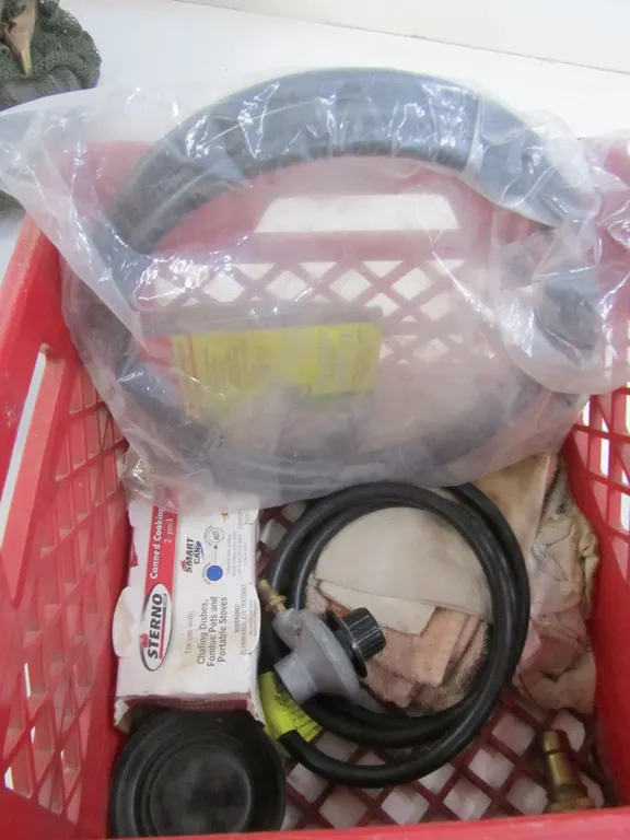 Natural Gas Hose Assembly, Propane Regulator, Sterno Folding Stove, And More