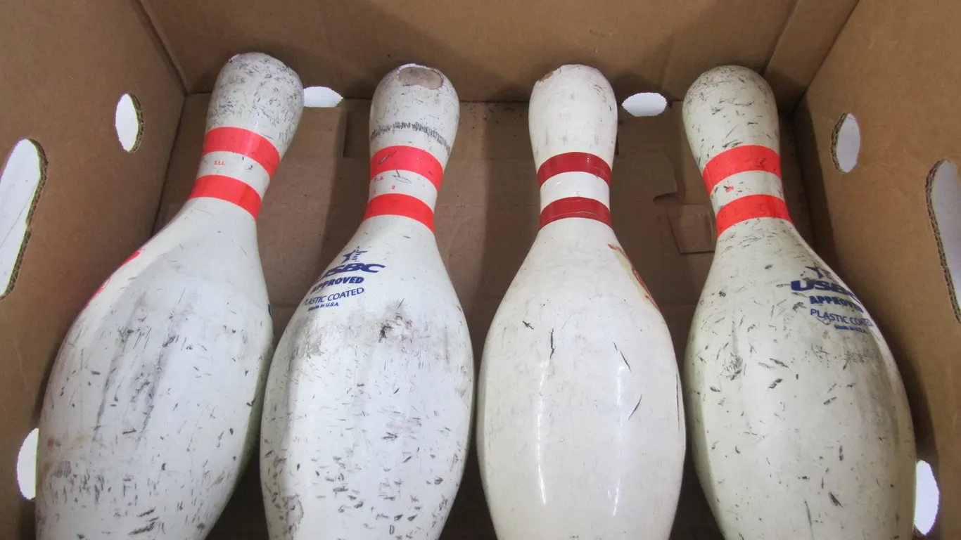 (4) Vintage Bowling Pins