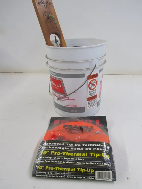 (2) Tip-Ups And Bucket Seat