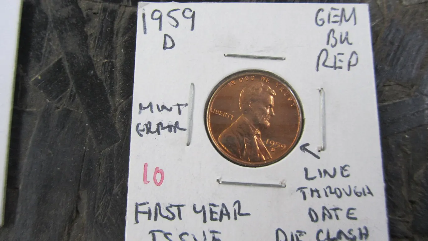 1959-D Mint Error Lincoln Cent