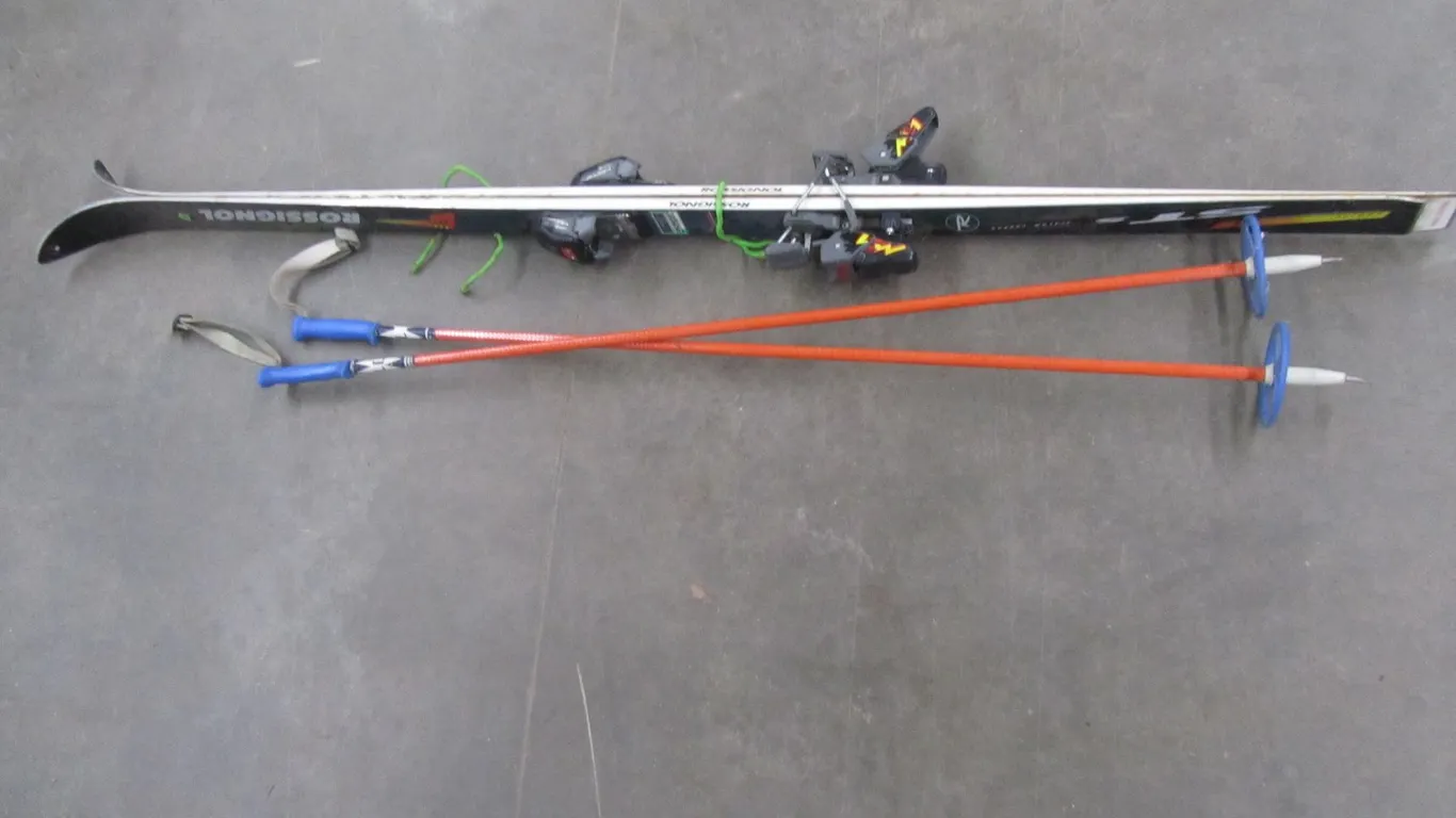 Pair Of Rossignol STS Skis w/Ski Poles