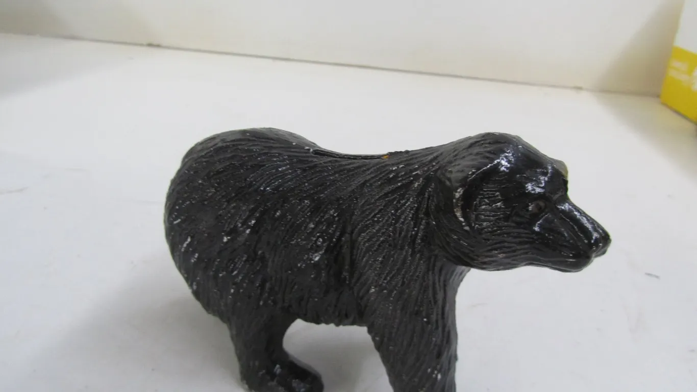 Cast Iron Bear Coin Bank