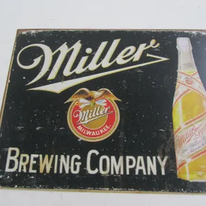 Metal Miller Brewing Company Sign