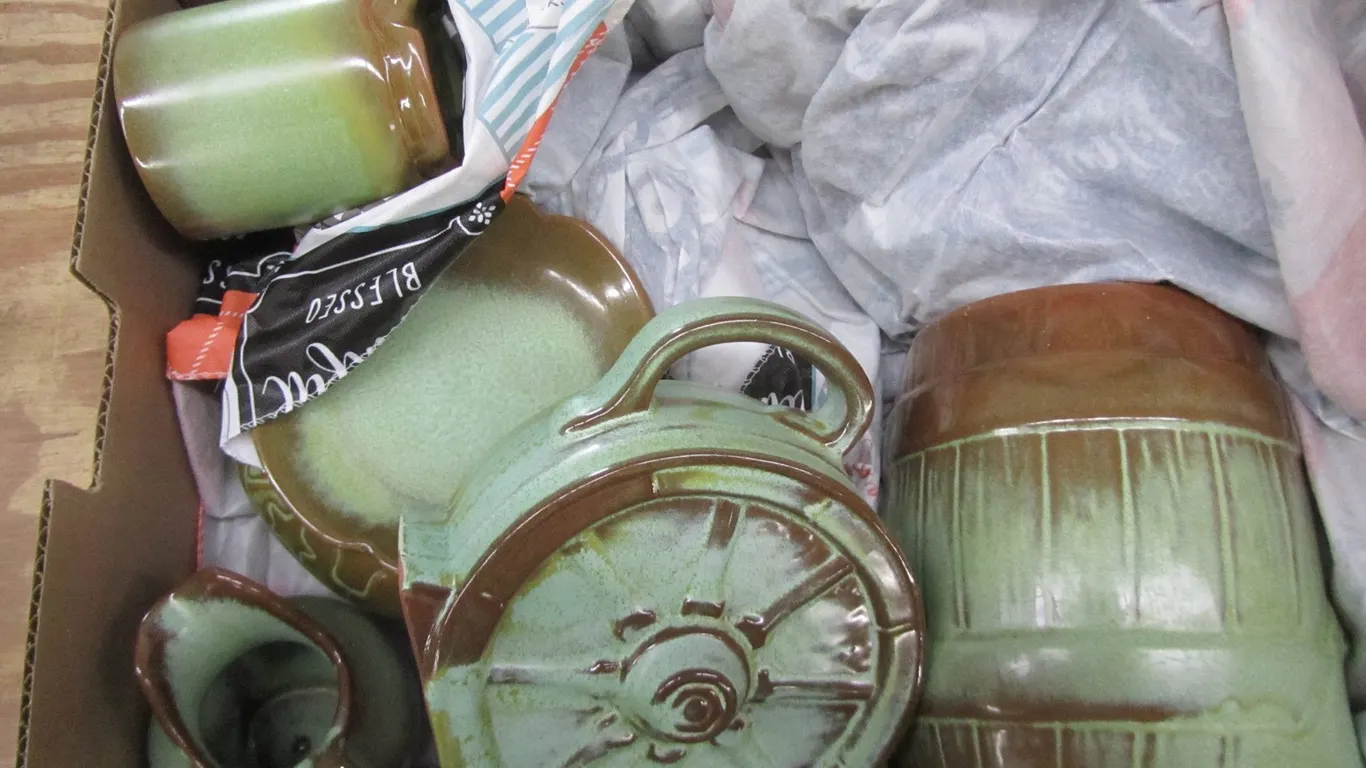 Lot Of Frankoma Wagon Wheel Dishes