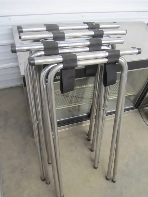 (4) Folding Restaurant Food Tray Stands