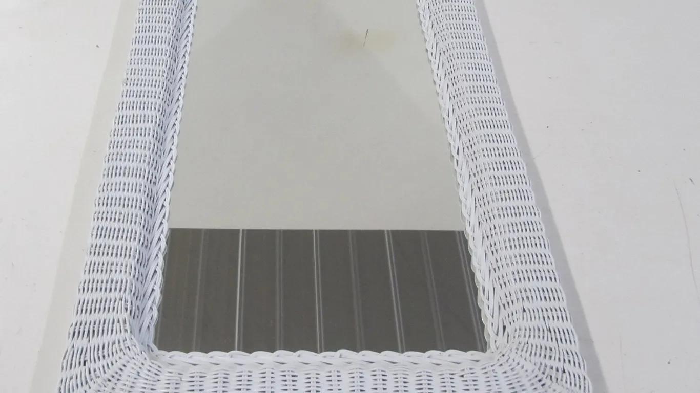 Wicker Frame Wall Mirror