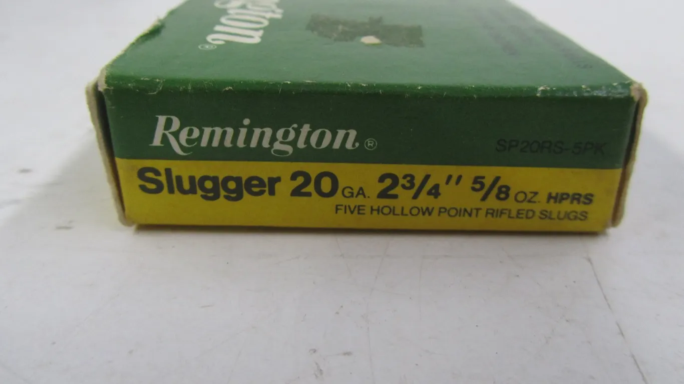 (5) 20ga 2-3/4" Hollow Point Rifled Slugs