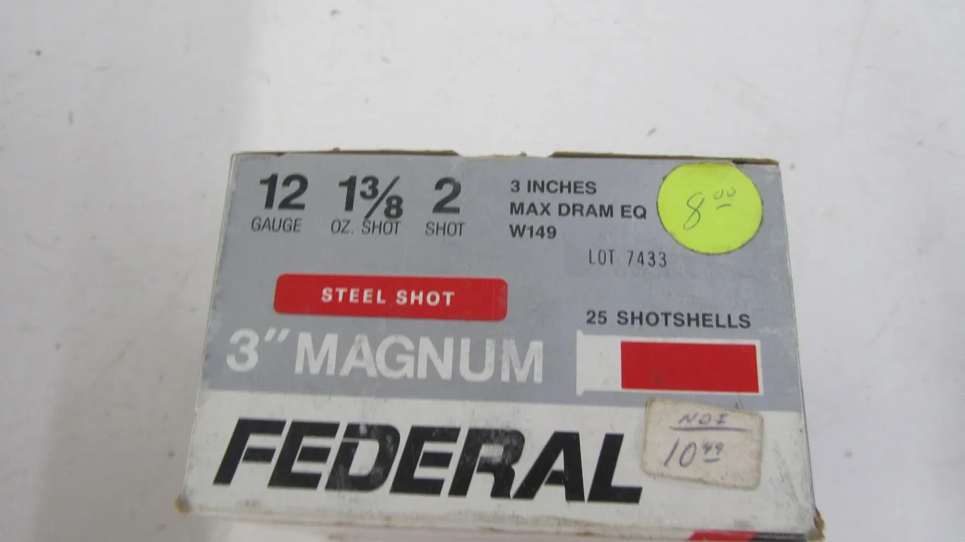 (25) 12ga 3" Magnum 2 Shot Rounds