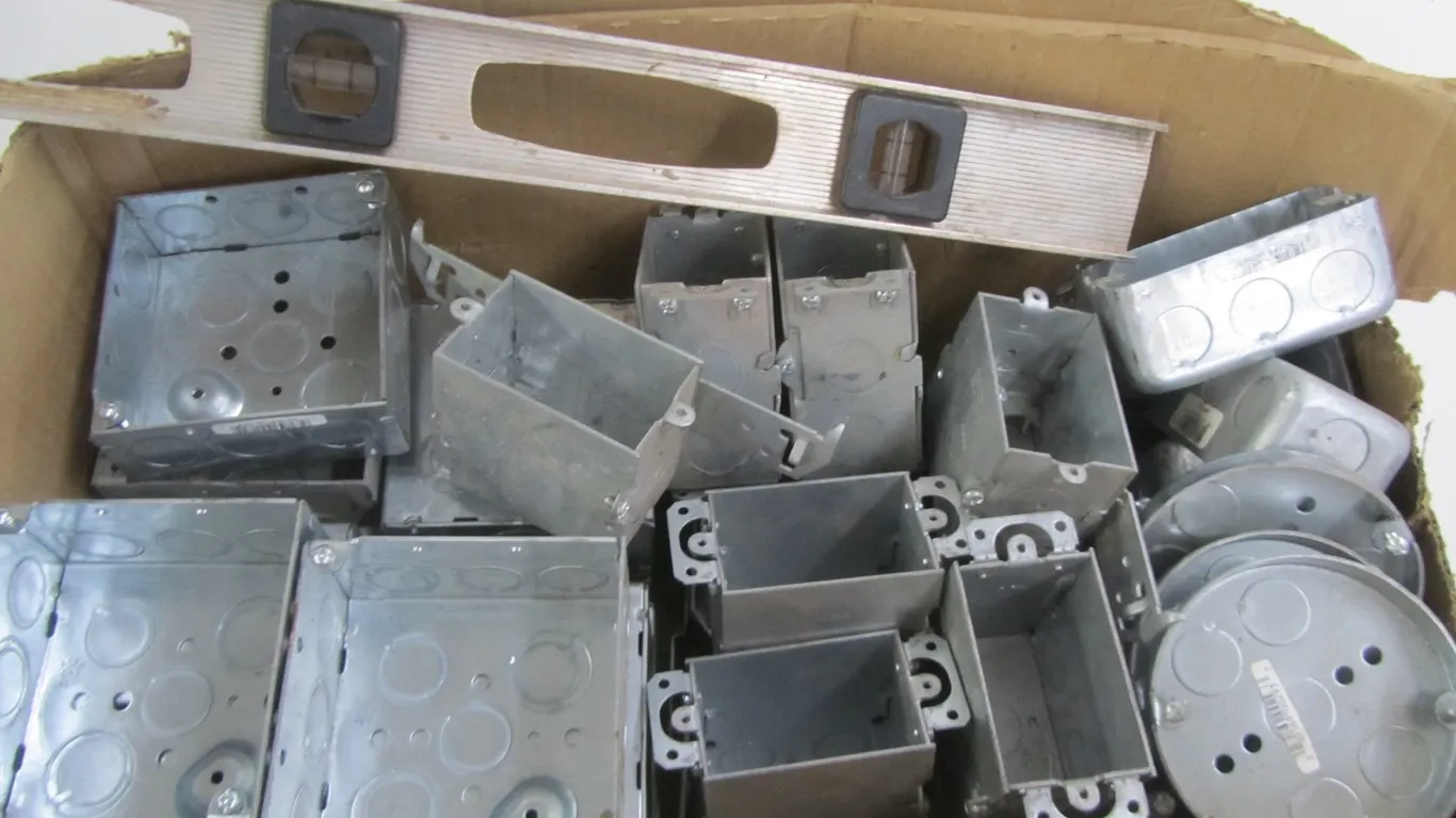 Lot Of Metal Electrical Boxes