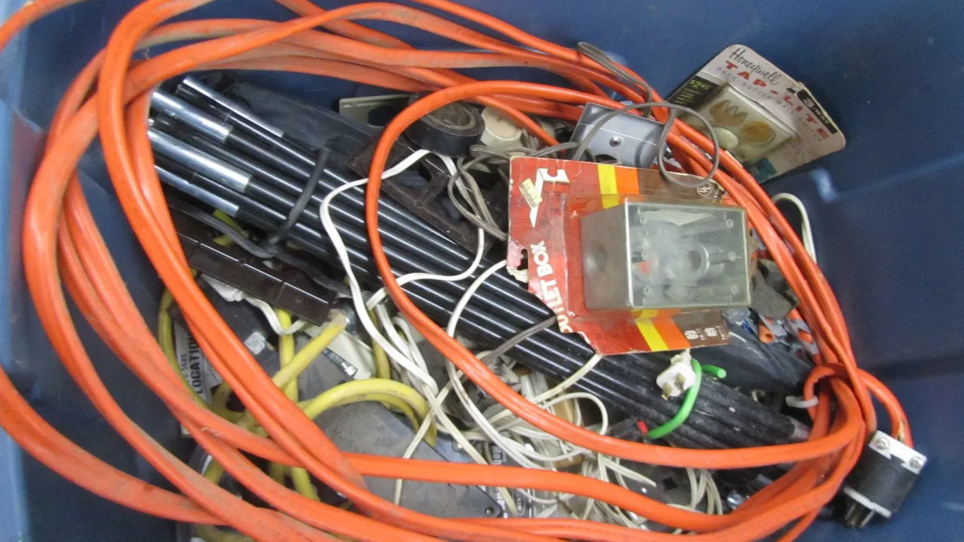 Tub Of Assorted Hardware And More