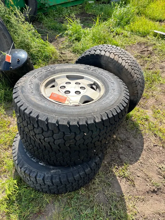 (4) Truck Tires with Rims