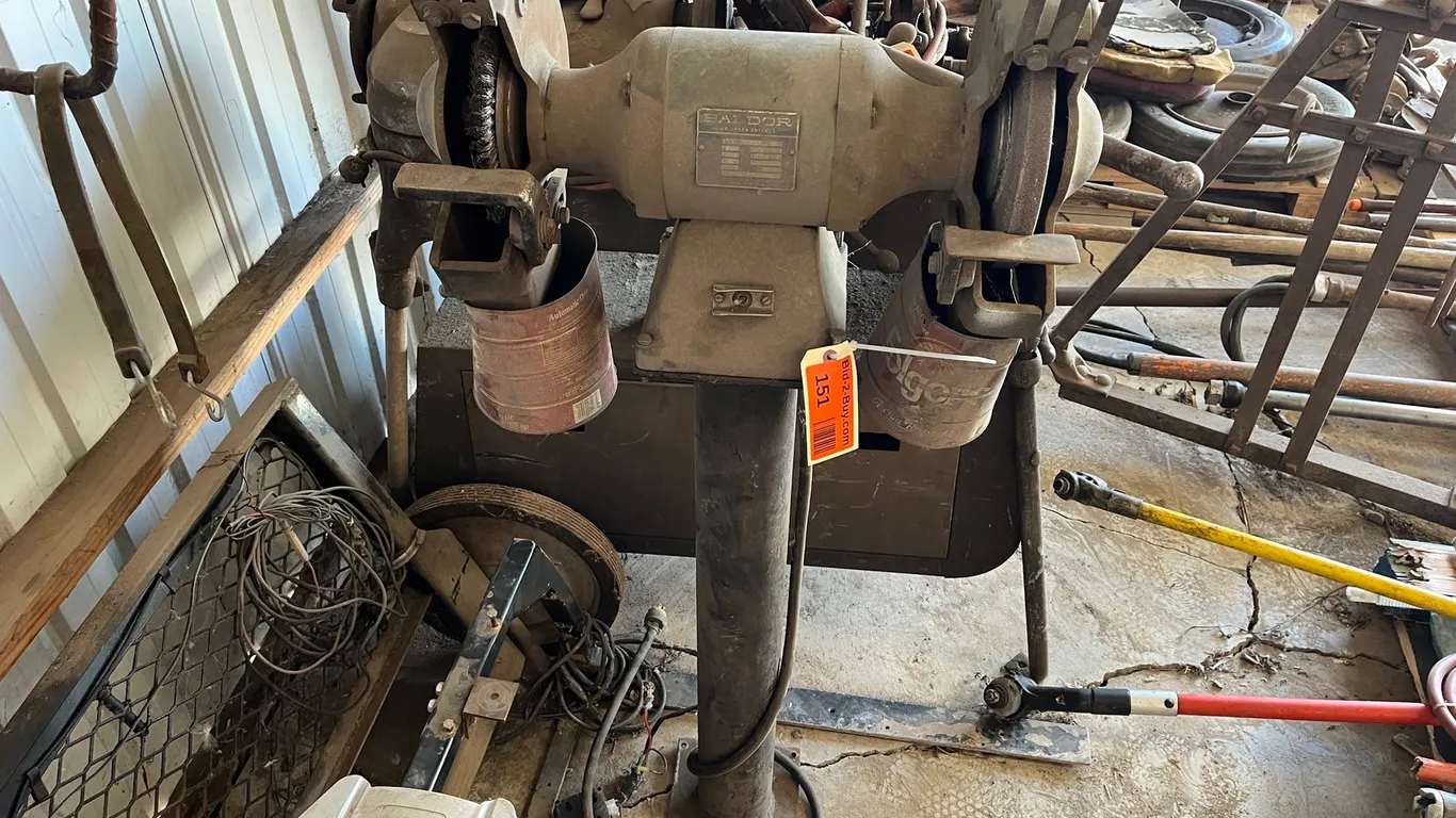 Baldor Grinder on Stand