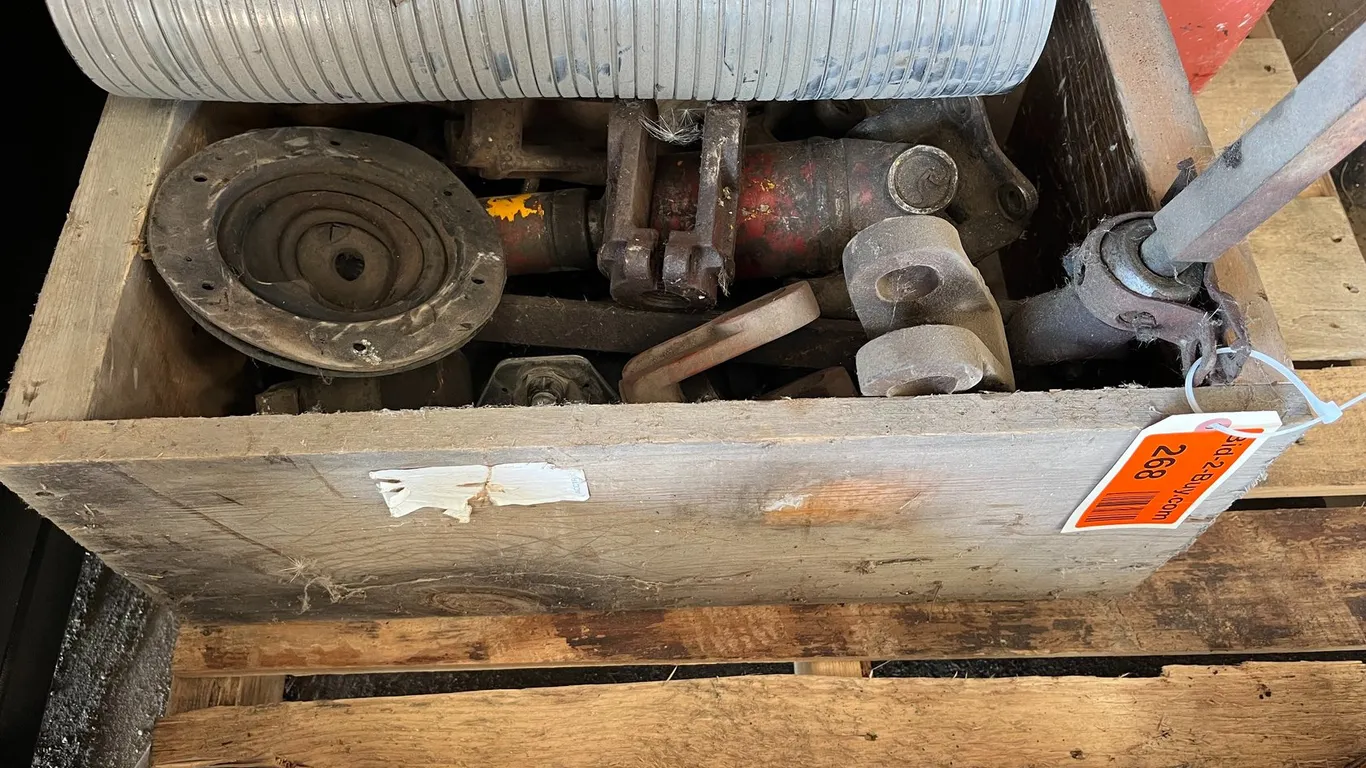 Crate with Universal Joint Driveshafts and Joints