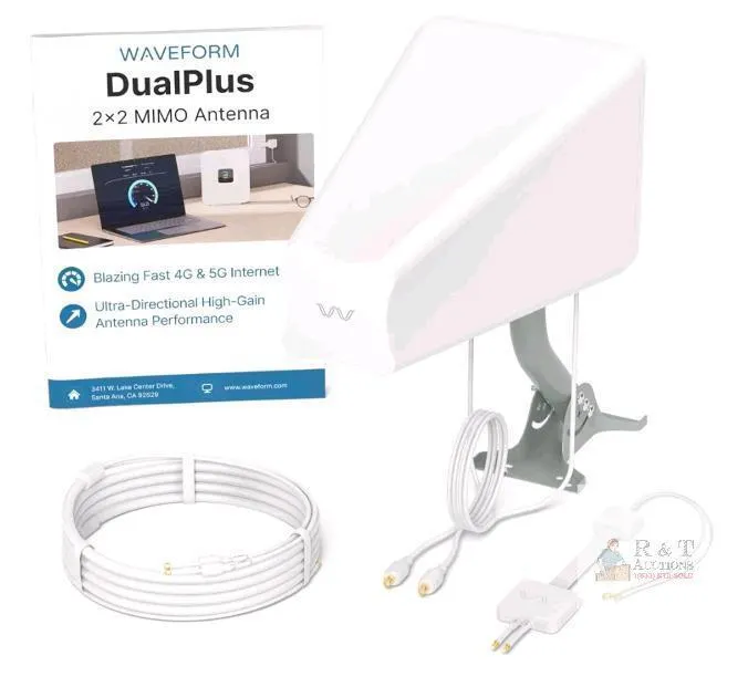 New Waveform DualPlus: 2x2 MIMO Ultra-Directional Log Periodic Antenna | External Antenna for 4G/5G Routers & Gateways | for Rogers 5G Home Intern
