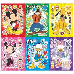 NEW 24-Sheet Disney Mickey & Friends Make-a-Face Sticker Activity Set – Goofy, Mickey, Minnie & More