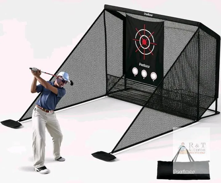 Persimar GN-10/7 Golf Practice Hitting Net, 10x7 ft, Heavy Steel Frame, Includes Carry Bag