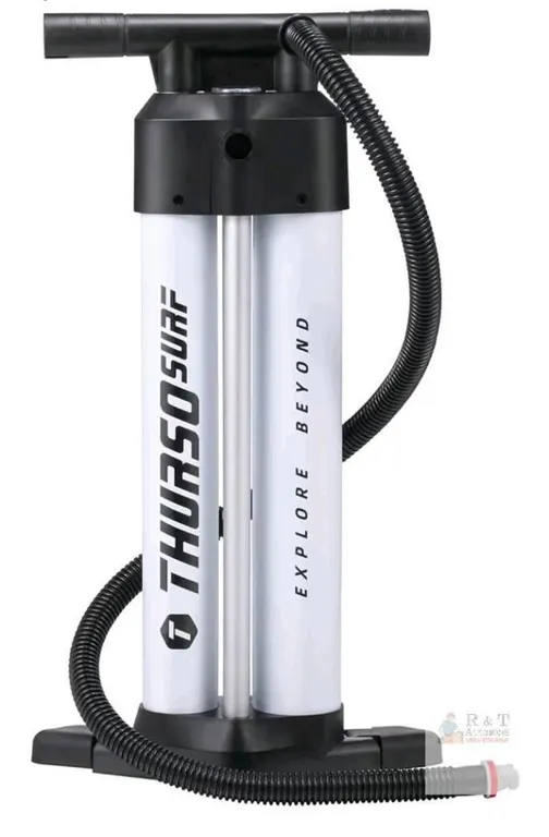 THURSO SURF Dual Chamber SUP Pump, Manual Hand Pump for Inflatable Stand-Up Paddle Boards