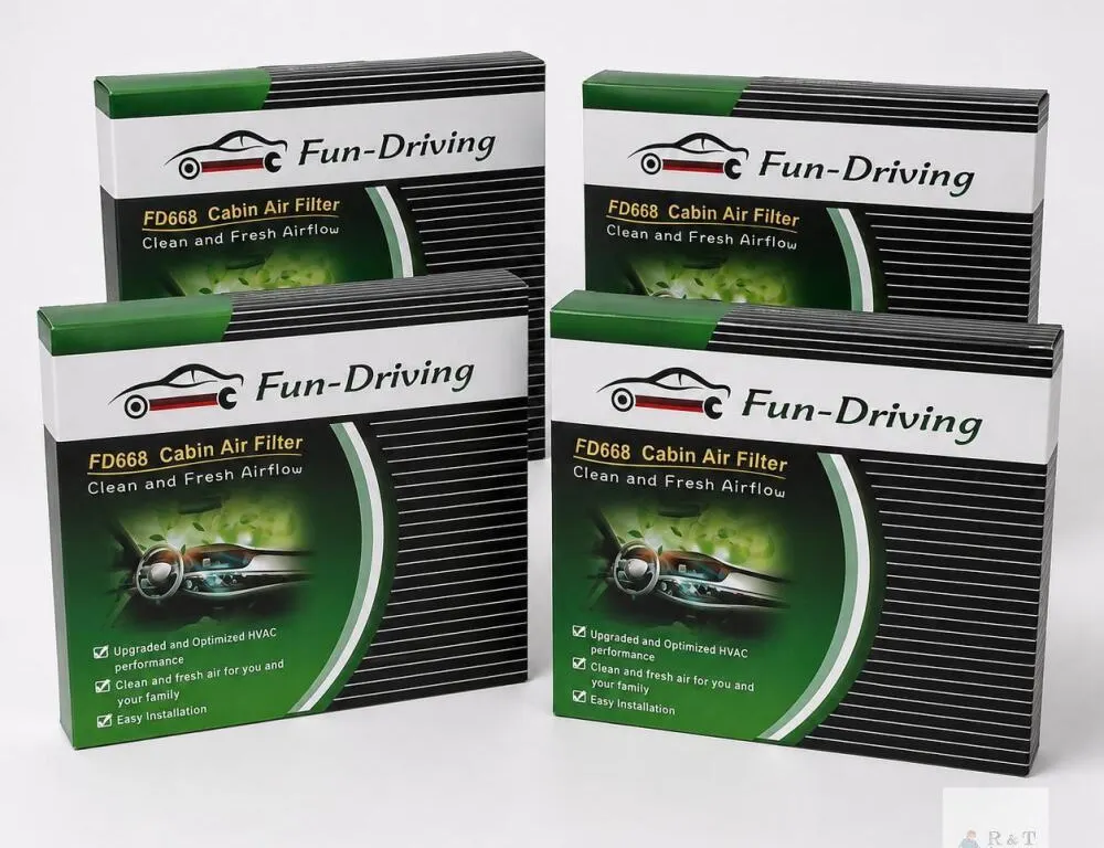 four Fun-Driving FD668 Cabin Air Filters