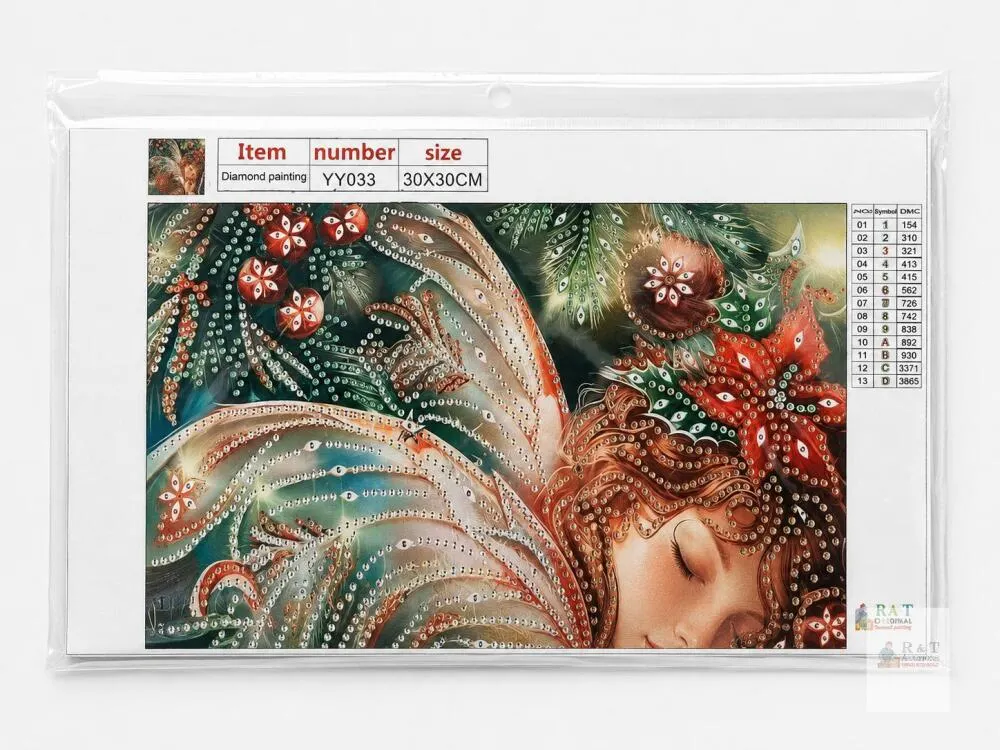 Diamond Painting Kit YX033 – 12"x12" Sleeping Fairy Design