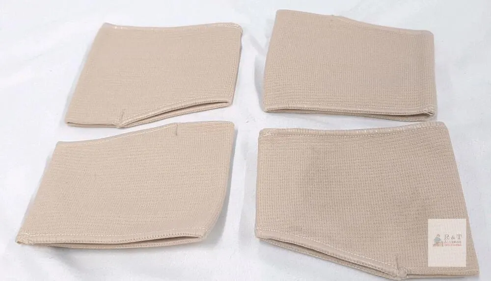 2 Pairs Ball of Foot Cushions, Beige Foot Pads, Model M14136, Unisex, Size 4"x3.3", X004KV3IH3