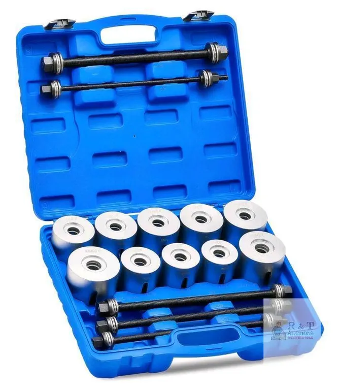 Orion Motor Tech 27-Piece Universal Bearing & Bushing Press Pull Sleeve Kit, M10–M18 Spindles, Case
