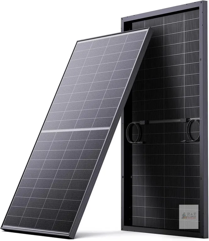 New Single Panel N-Type 16BB 200W Bifacial Solar Panel, 200 Watt Solar Panel for 12V Battery Systems, 25% High Efficiency, Dual-Module Parallel Anti-S