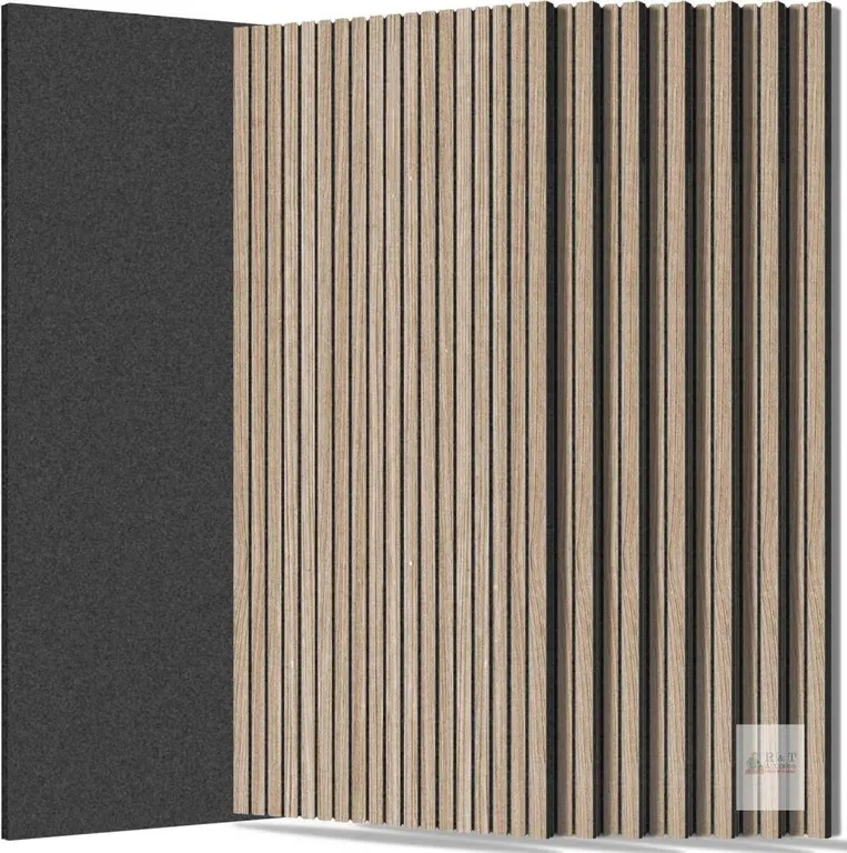 New RITOLLO 8 Packs Acoustic Panel 47.2"×23.6" Sound Absorbing Slat Wall Panels for Interior Wall Decor, Home, Studio and Office(Walnut) Retail $120+