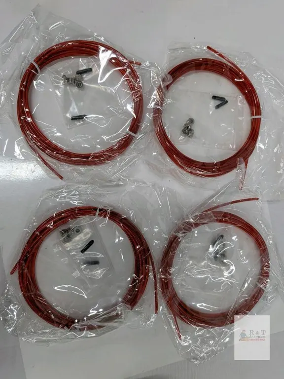 10ft Red Speed Jump Rope Replacement Cable Set, Coated Steel, Universal, Model pts231225tt012412