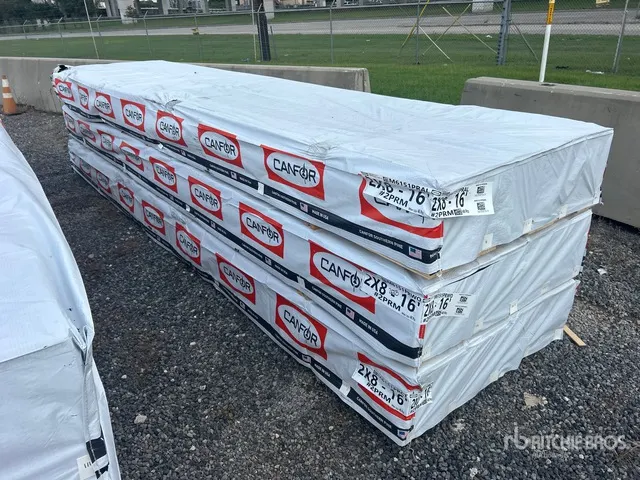 Quantity of (144) (3) Pallets of 2x8x16 SYP #2 Prime Grade Kiln Dried-Heat Treated S4S Lumber (Unused)