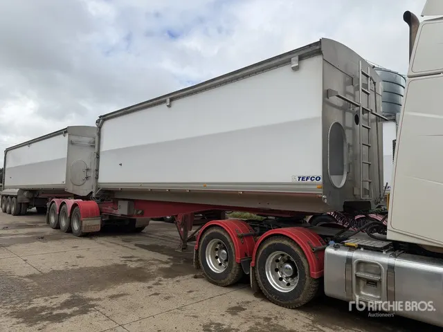 2017 Tefco Tri/A B-Double Lead Rollback End Dump Trailer