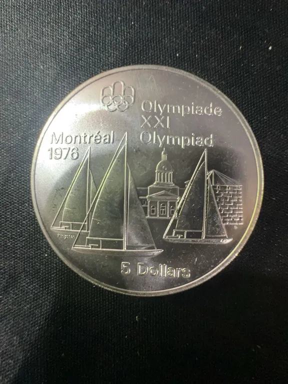 1976 Montreal Olympics .925 Sterling Silver $5 Coin, 24.3g