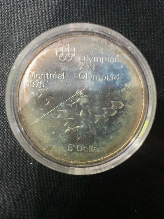 1976 Montreal Olympics .925 Sterling Silver $5 Coin, 24.3g